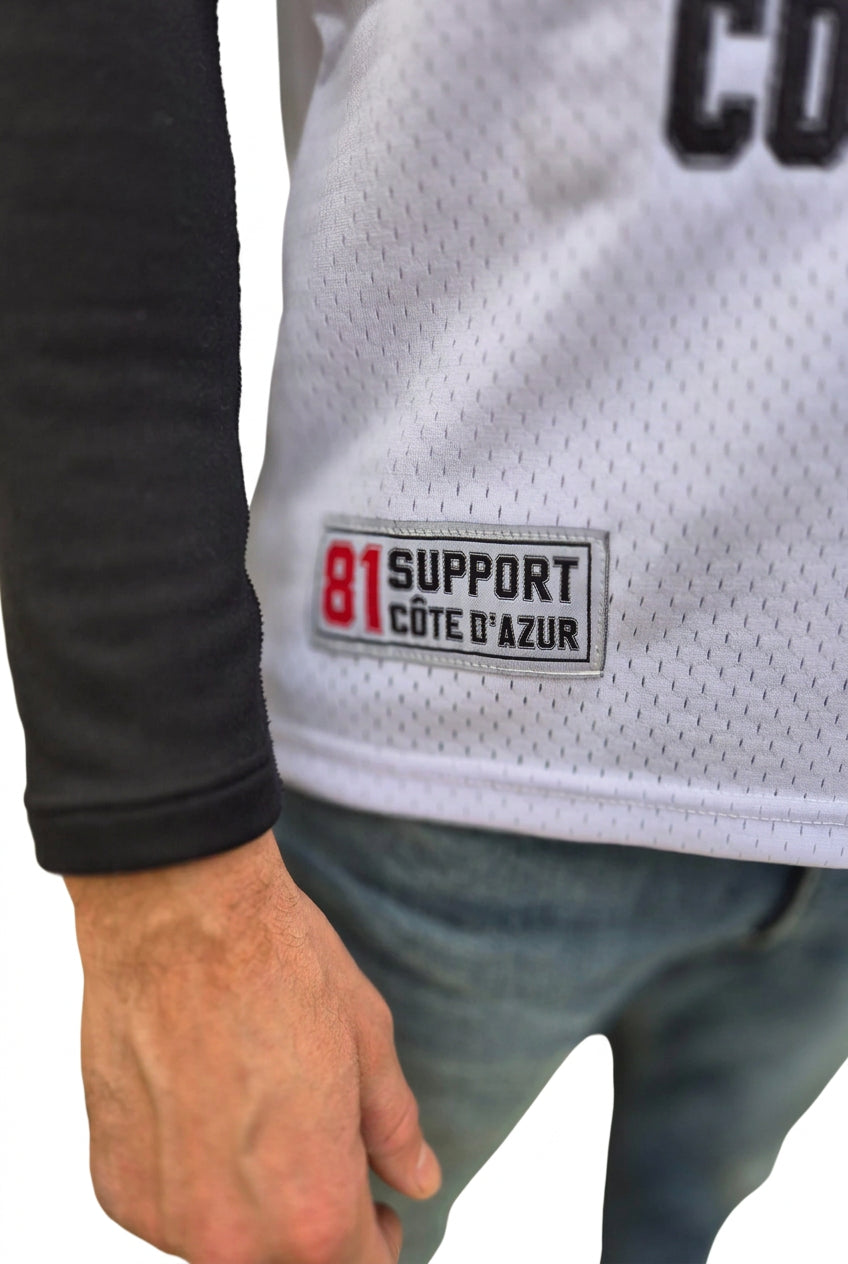 MAILLOT FOOT US SYL 81 Côte d'Azur Blanc