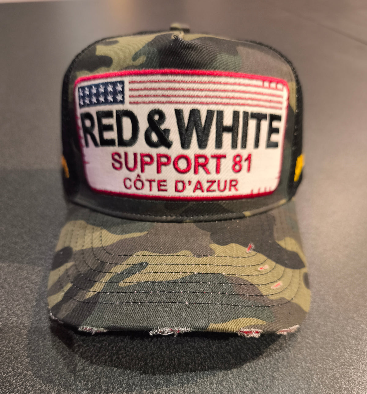 CASQUETTE Red & White US camo