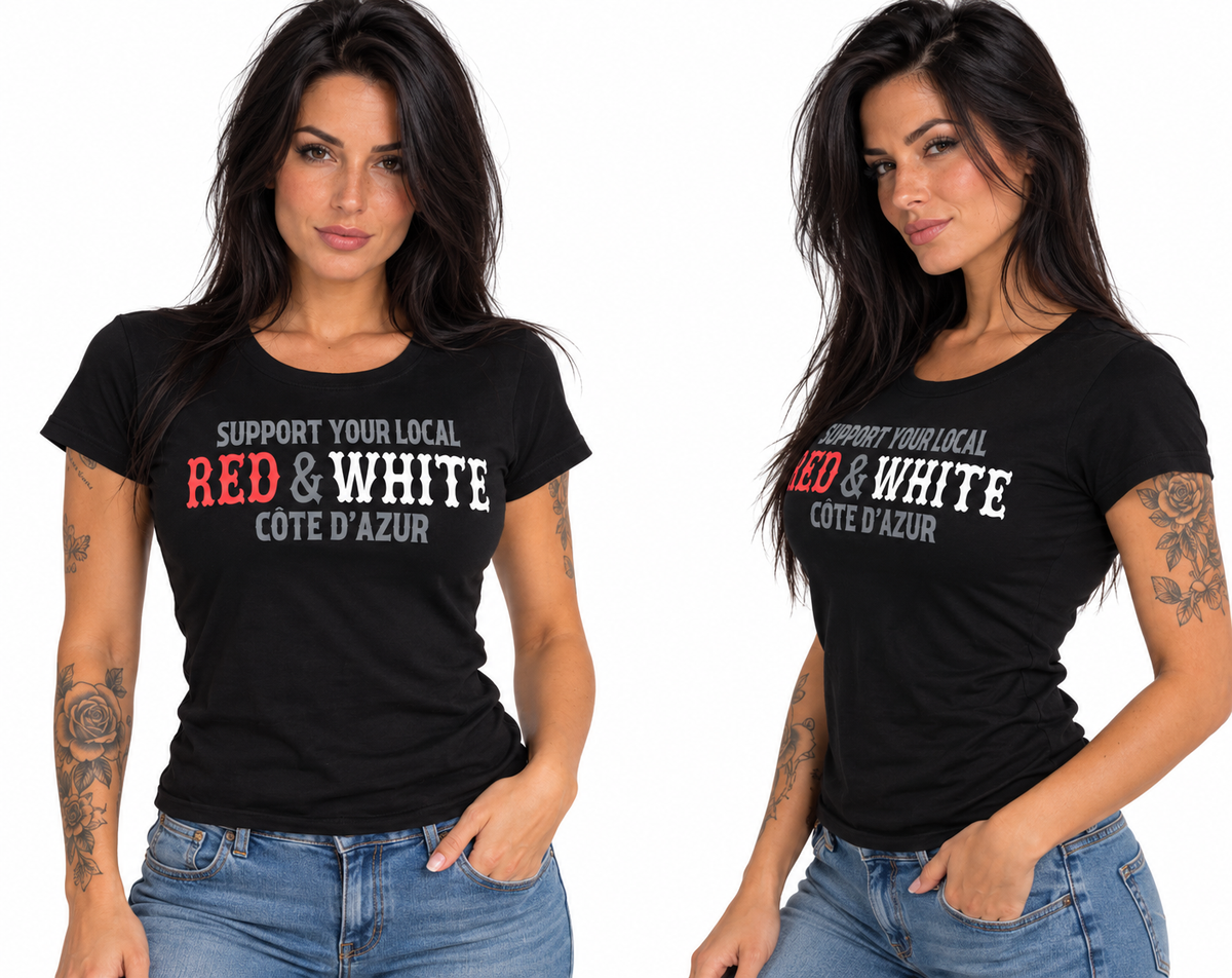 T-SHIRT Femme Red & White