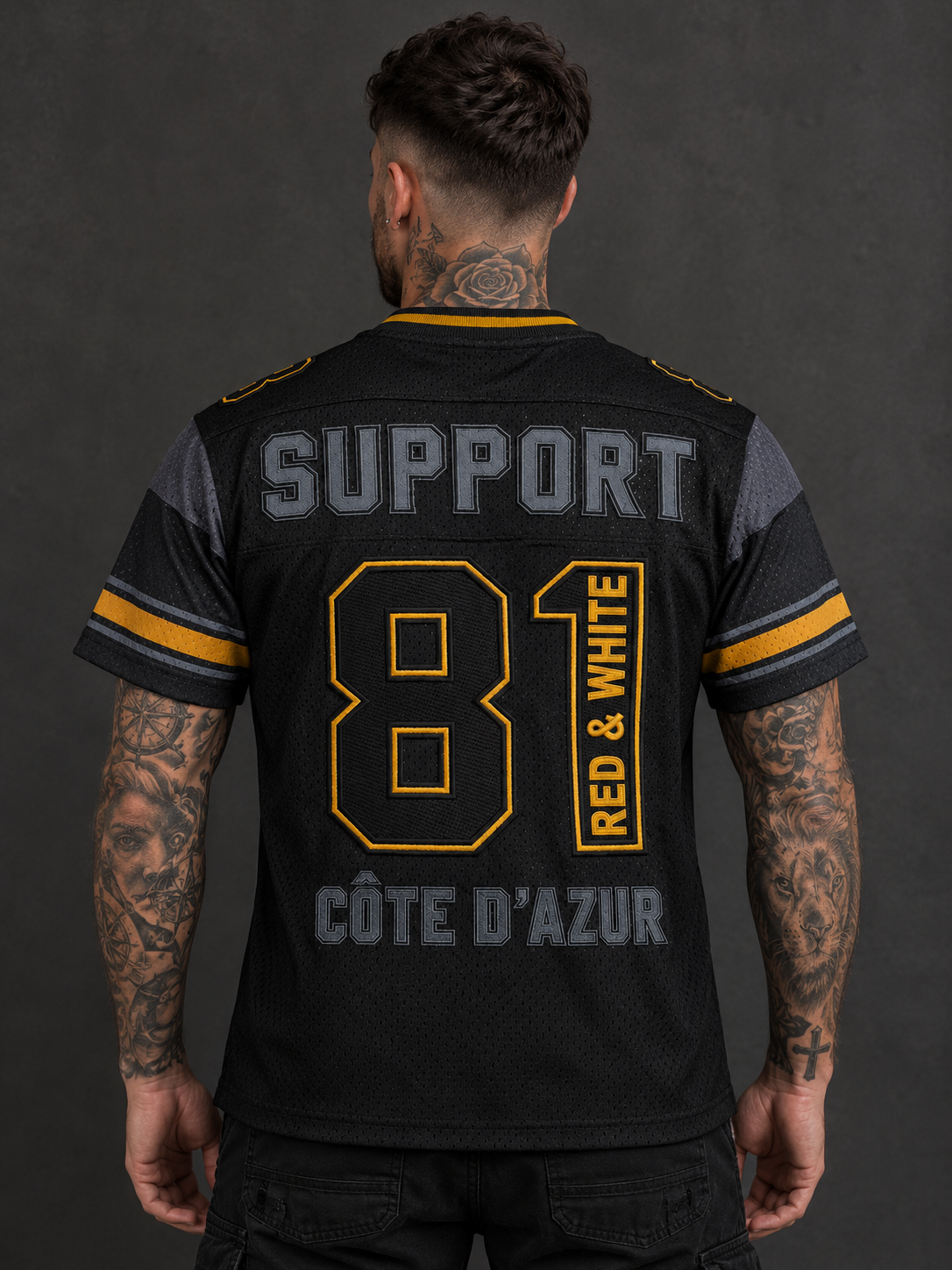MAILLOT FOOT US SYL 81 Côte d'Azur gold