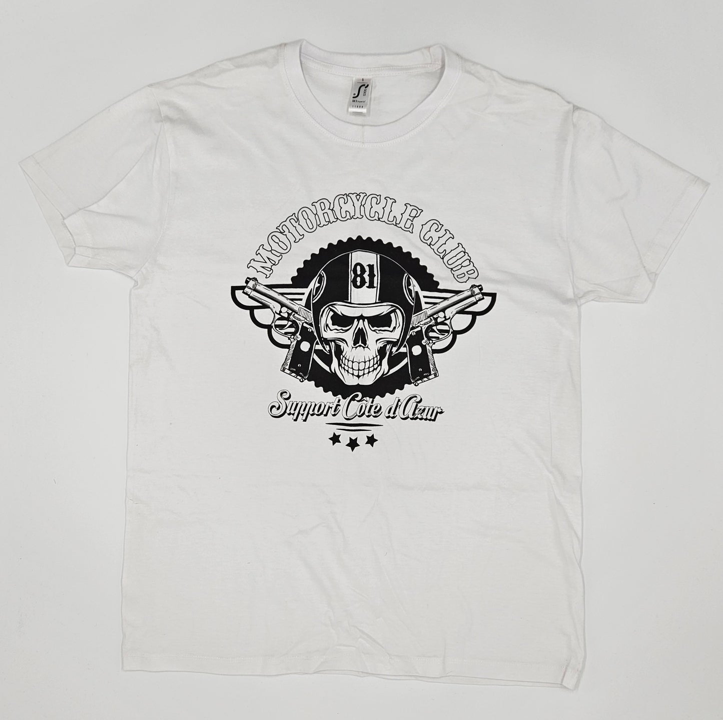 T-SHIRT SKULL AND GUNS