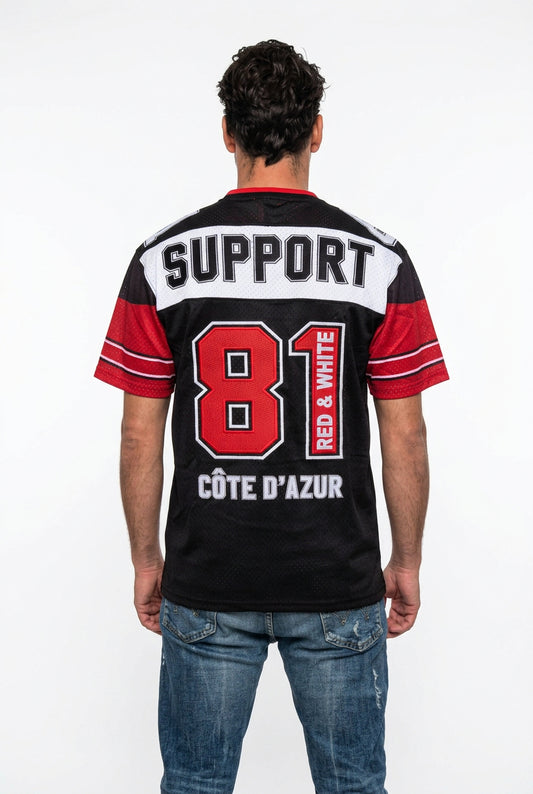 MAILLOT FOOT US SYL 81 Côte d'Azur Noir