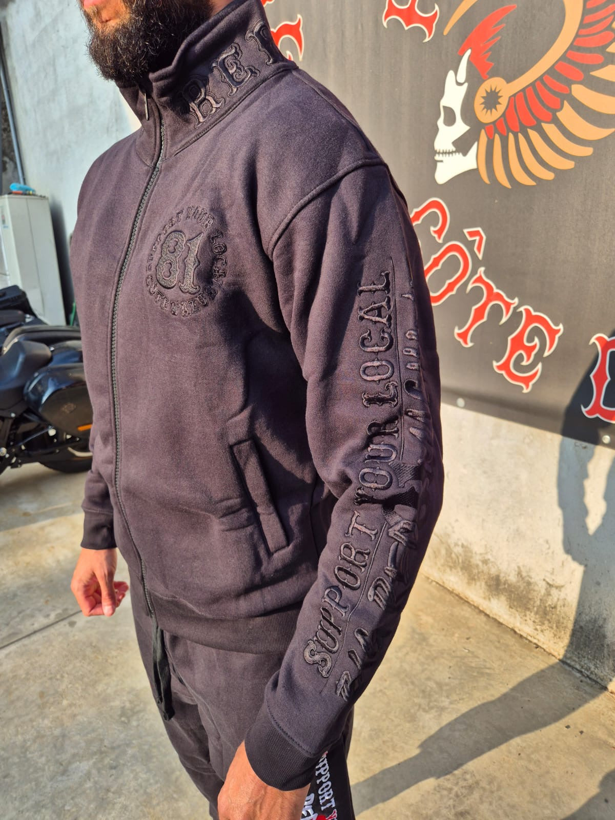 GILET SYL 81 Big Red Machine Full Black NEW