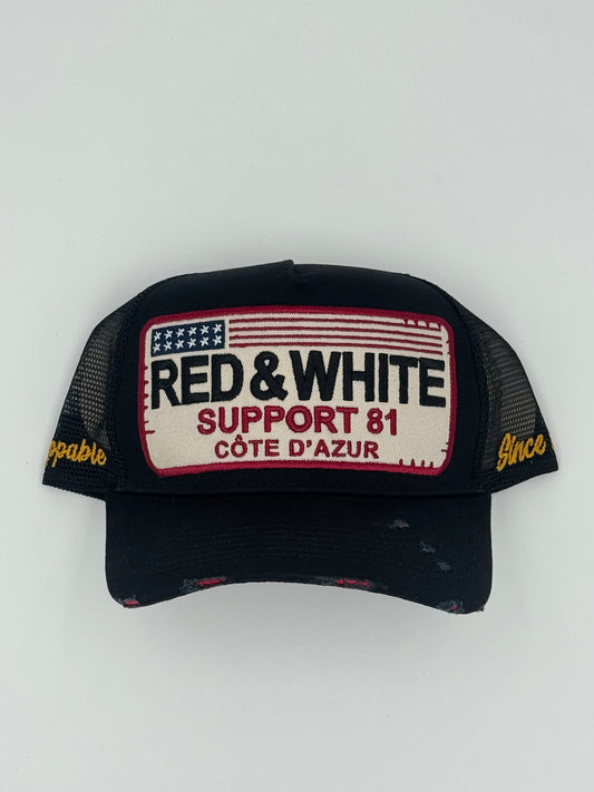 CASQUETTE Red & White US