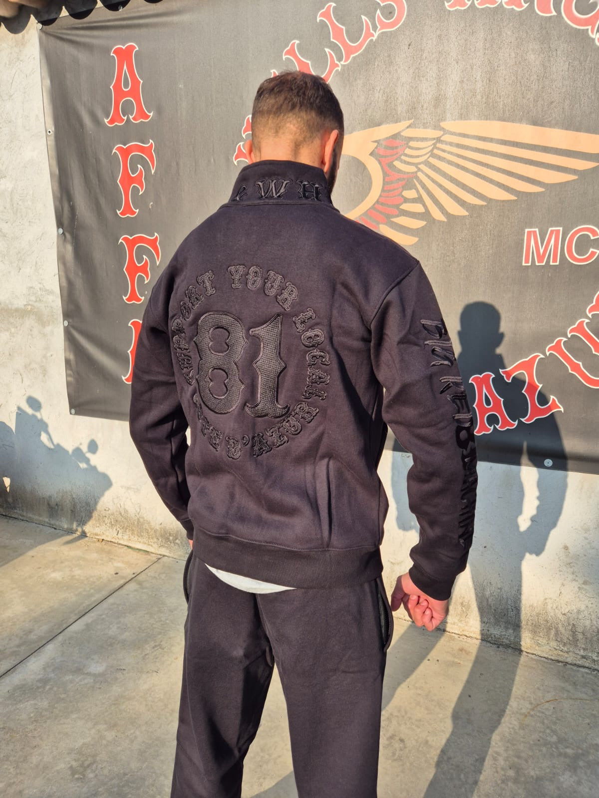 GILET SYL 81 Big Red Machine Full Black NEW