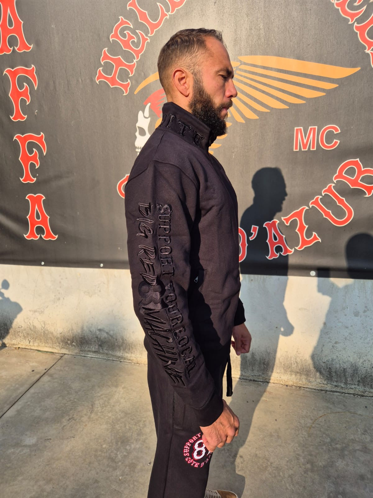 GILET SYL 81 Big Red Machine Full Black NEW