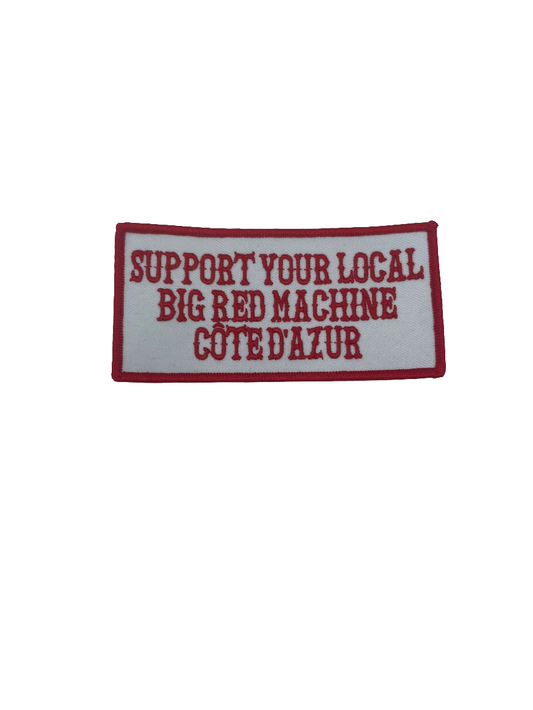 Patch rectangulaire big red machine blanc