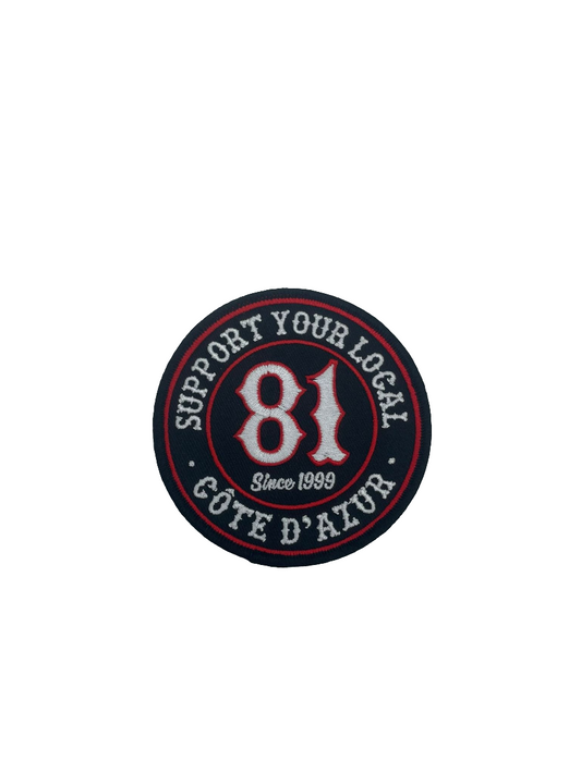 Patch  noir et rouge support since 1999