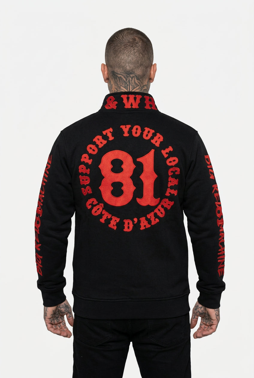 GILET NEW OUTLINE black/red