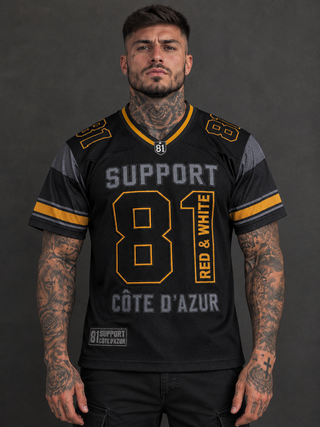 MAILLOT FOOT US SYL 81 Côte d'Azur gold