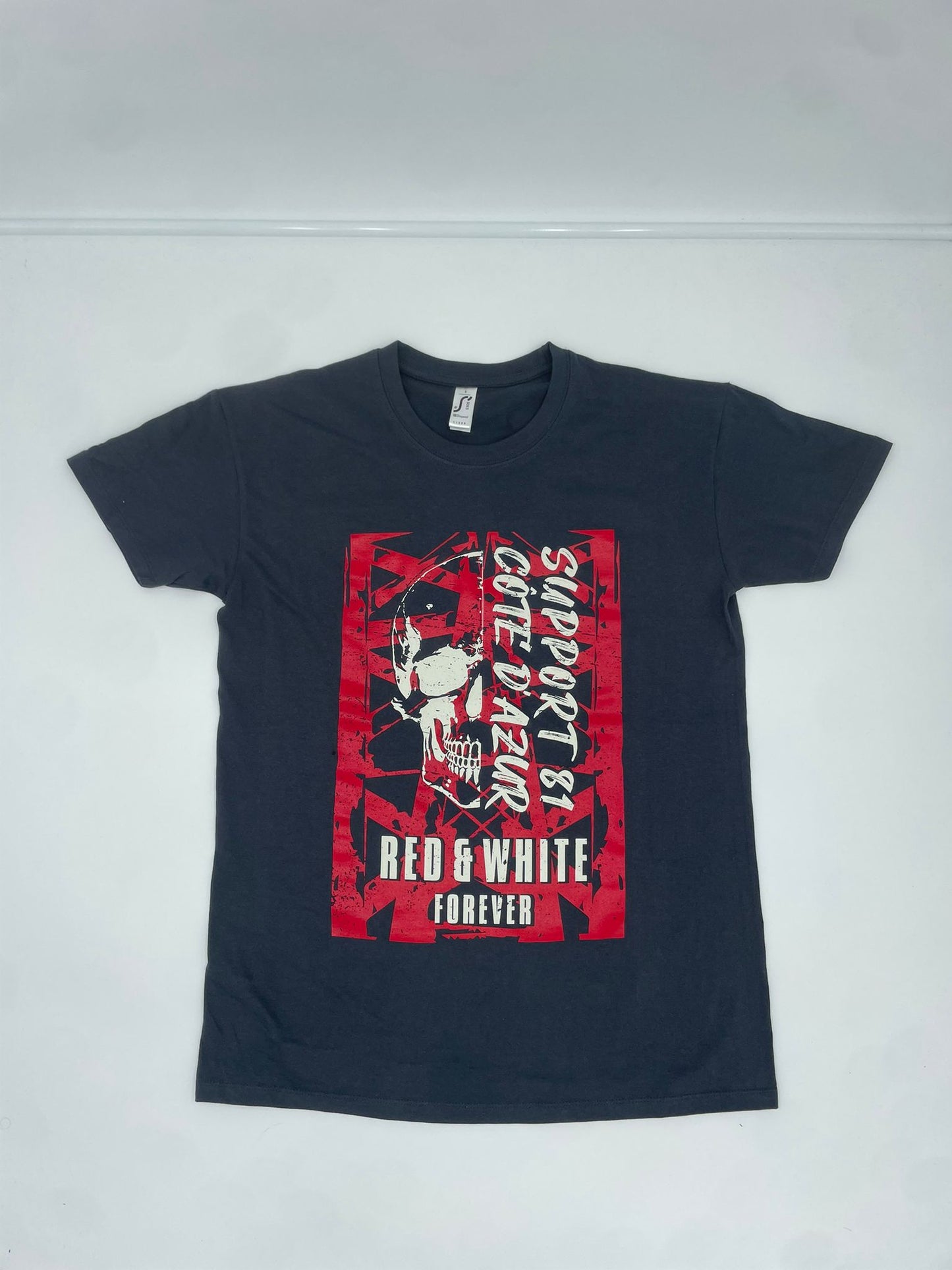 T-SHIRT SKULL GRIS