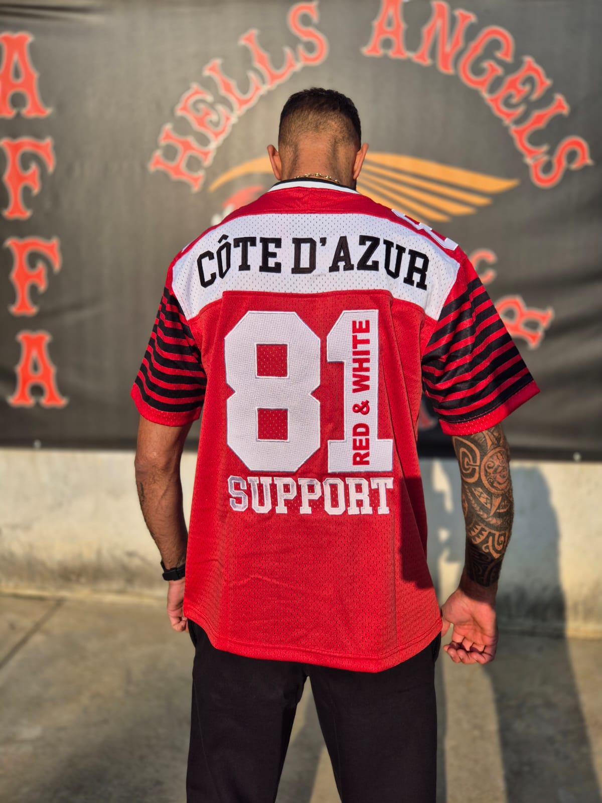 MAILLOT FOOT US SYL 81 Côte d'Azur Rouge