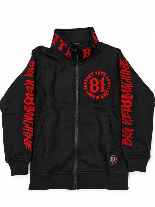GILET NEW OUTLINE black/red