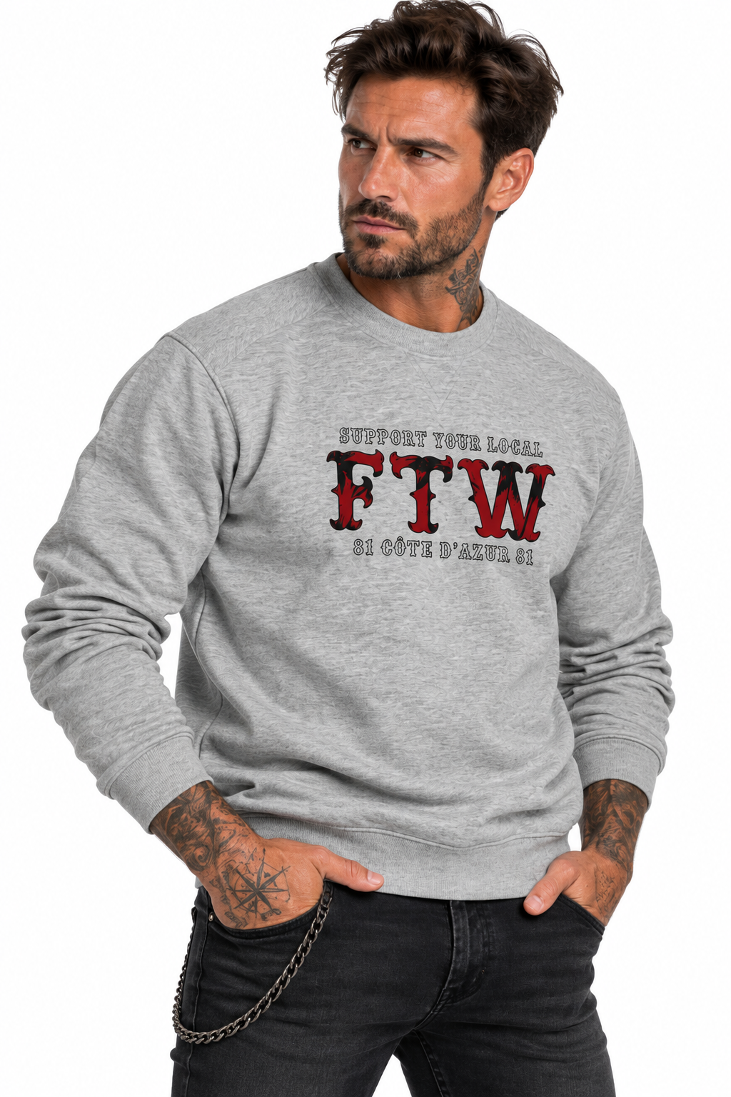SWEAT Gris F.T.W SOLDE