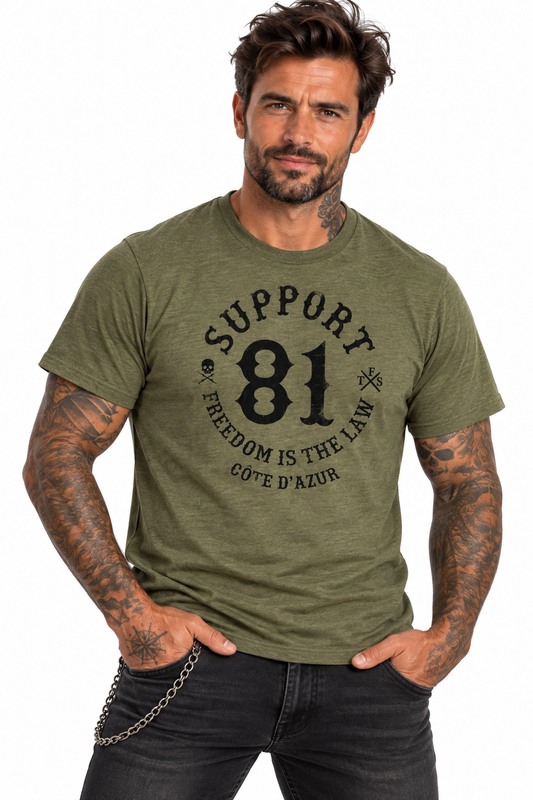 T-SHIRT Freedom Kaki SOLDE